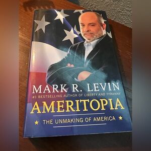 Mark R. Levin "Ameritopia" Hardcover Book - Blue, White, Red